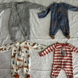4 NB Long sleeve/pant onesies.